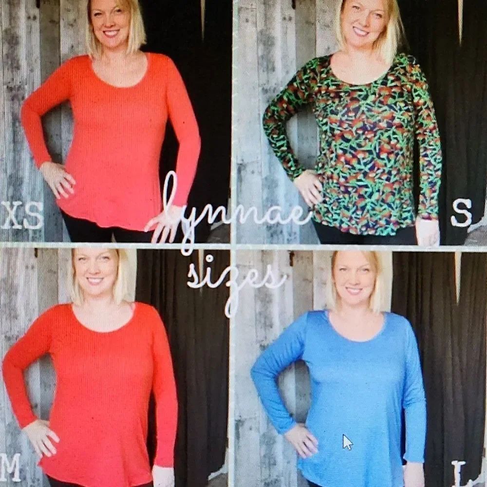 Lularoe  thermal pink tee - Picture 3 of 3